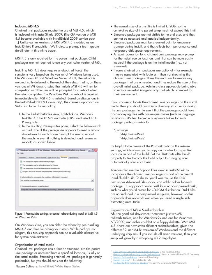 Using Chained Msi Packages To Componentize Your Windows Installer Se Using Chained Msi Packages To Componentize Your Windows Installer Se