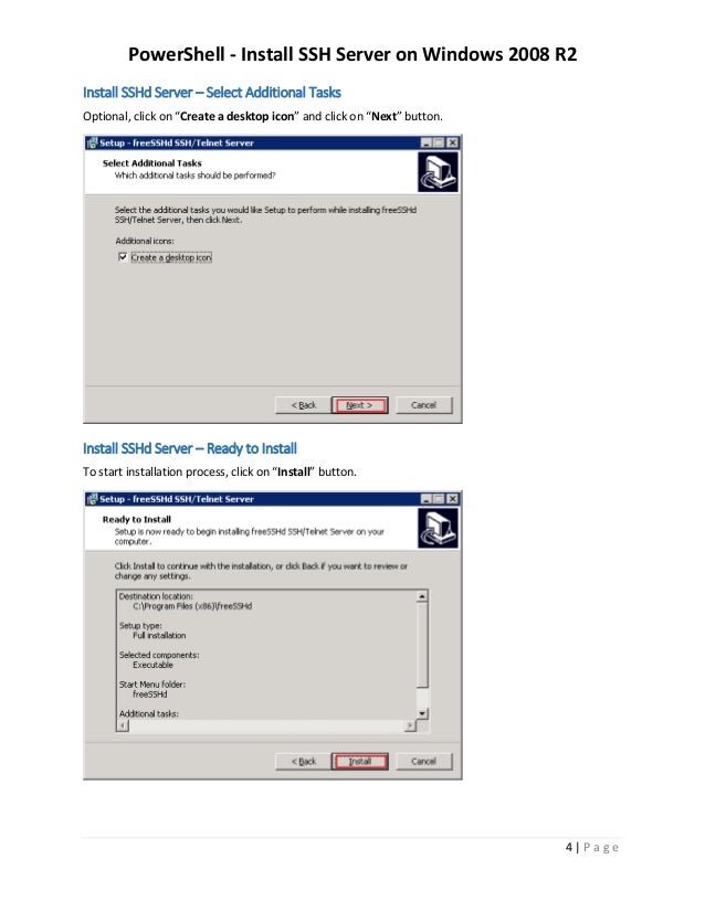 How To Install Openssh On Windows Server 2008 R2