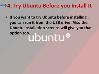 Install ubuntu | PPSX