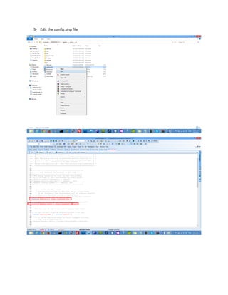 5- Edit the config.php file
 