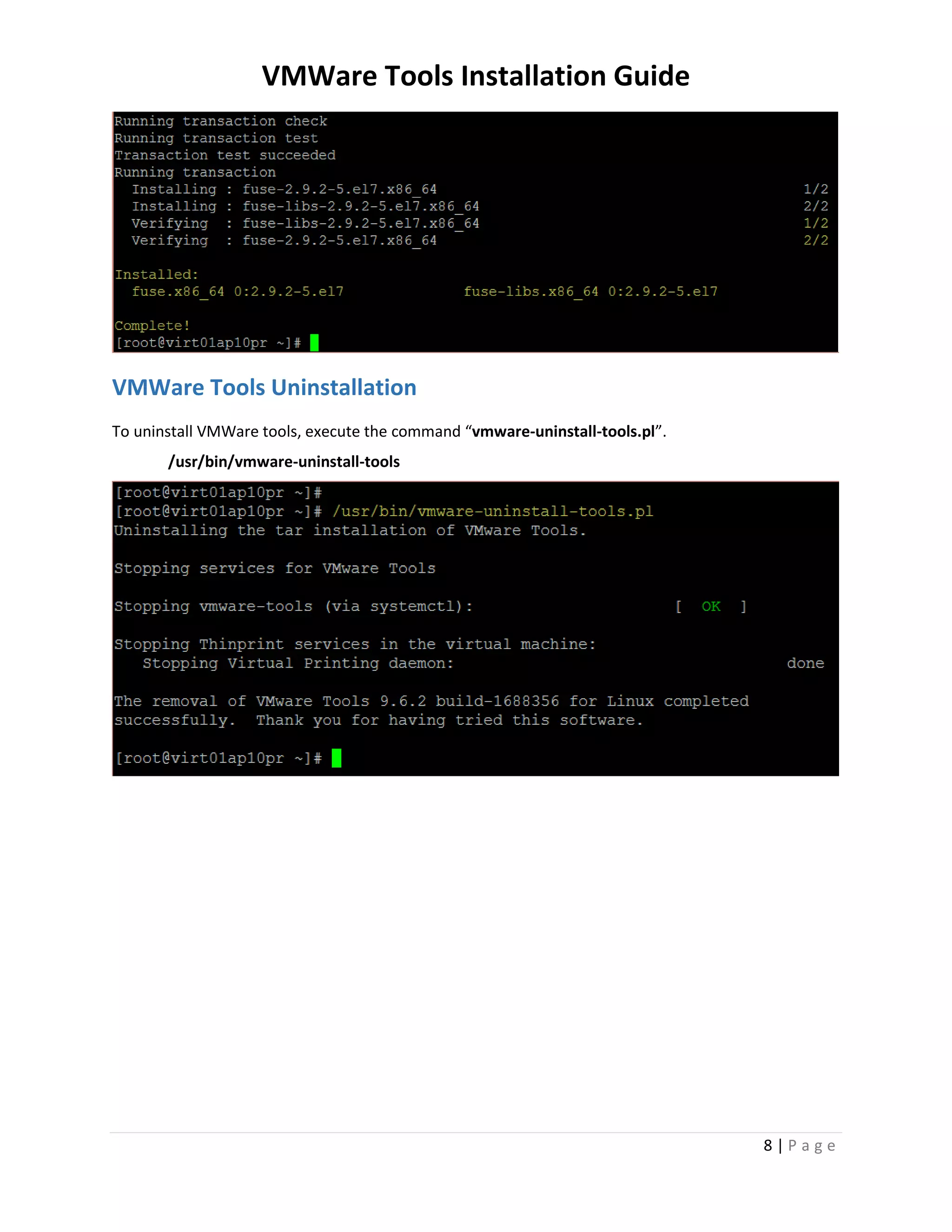 VMWare Tools Installation and Troubleshooting Guide | PDF