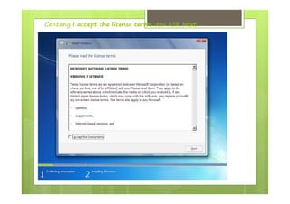 Centang I accept the license terms dan klik Next.
 