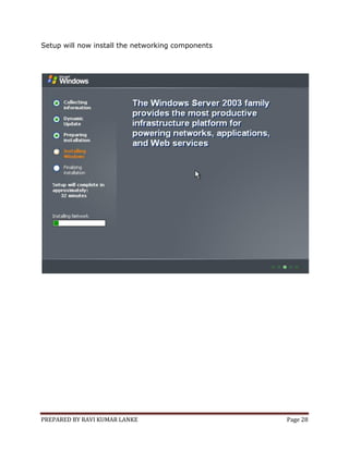 Install windows server 2003 | PDF