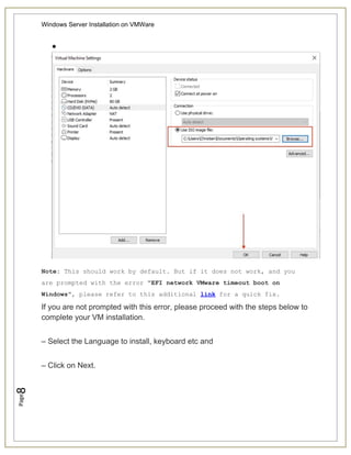 Step-by-Step Guide to Installing Windows Server on VMware Workstation ...