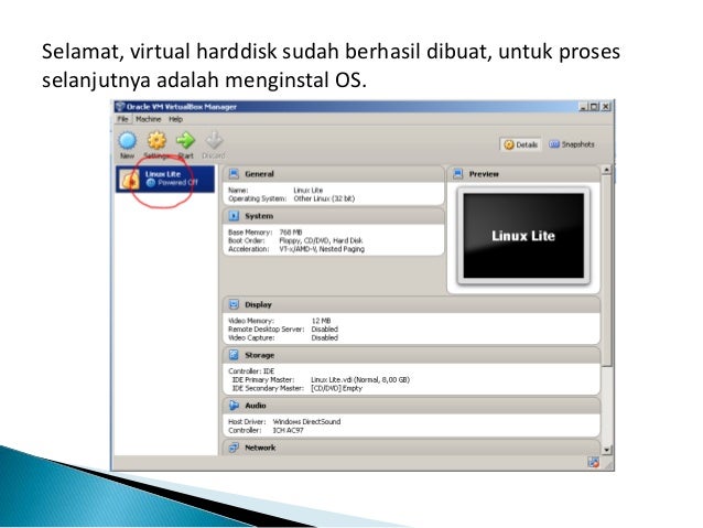 Instal sistem operasi open source menggunakan virtual box