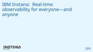 Instana Customer Presentation for apm monitoring | PPTX