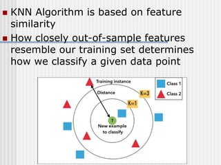 instance bases k nearest neighbor algorithm.ppt