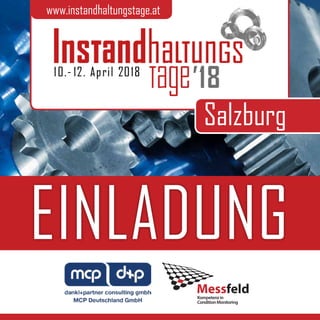 EINLADUNG
Salzburg
www.instandhaltungstage.at
 