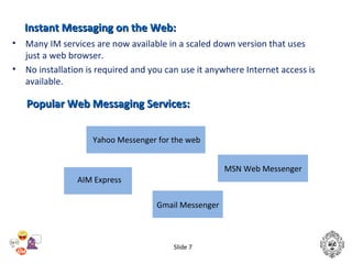 Aim Express Instant messaging-final | PPT