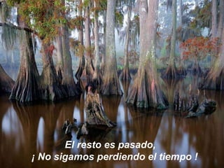 El resto es pasado,     ¡ No sigamos perdiendo el tiempo !   