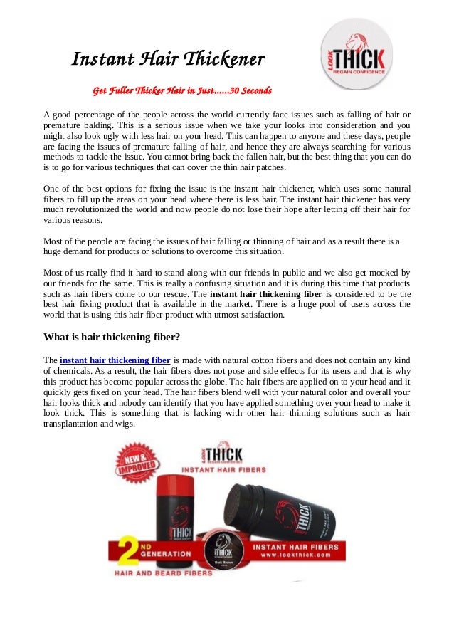 Instant Hair Thickener