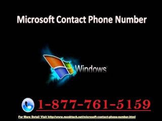 Instant help microsoft contact number 1 877-761-5159 for issue &amp; queries