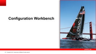 Copyright © 2014, Oracle and/or its affiliates. All rights reserved.24
Configuration Workbench
 
