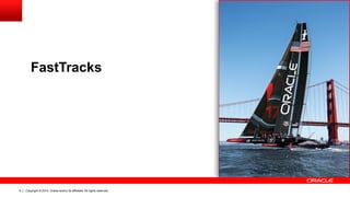 Copyright © 2014, Oracle and/or its affiliates. All rights reserved.9
FastTracks
 
