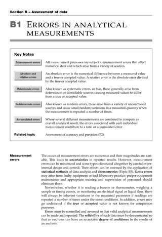 Instant notes analytical-chemistry | PDF