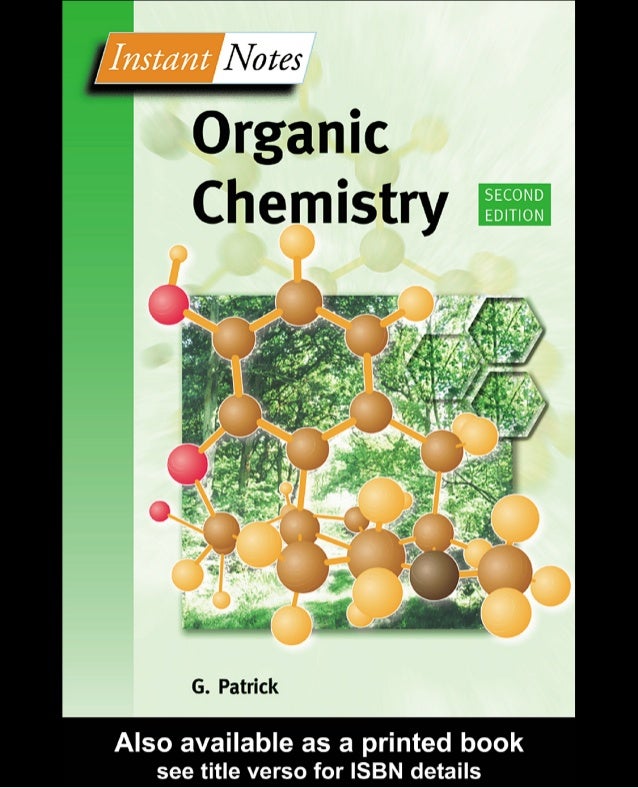 Instant Notes Of Organic Chemistry For B Sc
