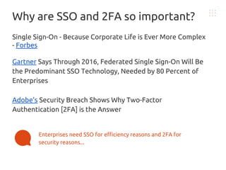 Instant Single SignOn and TwoFactor Authentication PPT