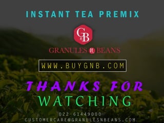Instant tea premix | PPTX