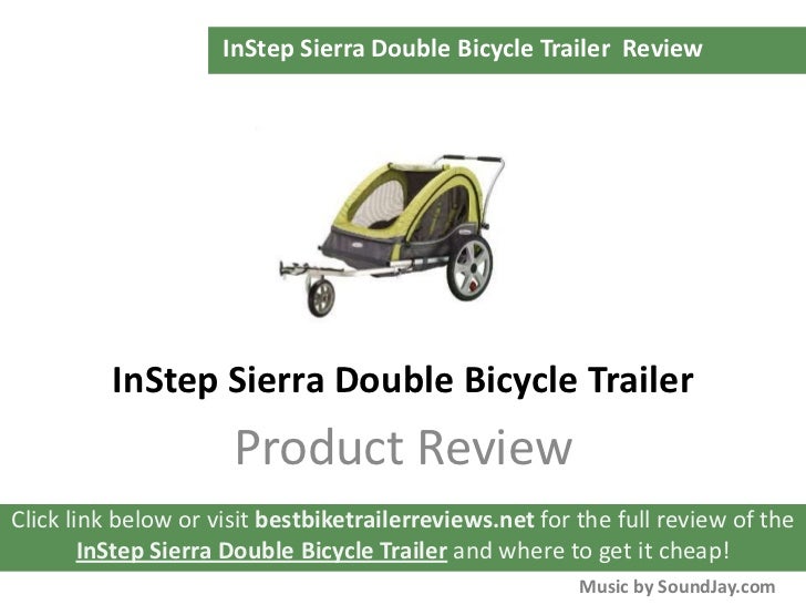 instep bike trailer double