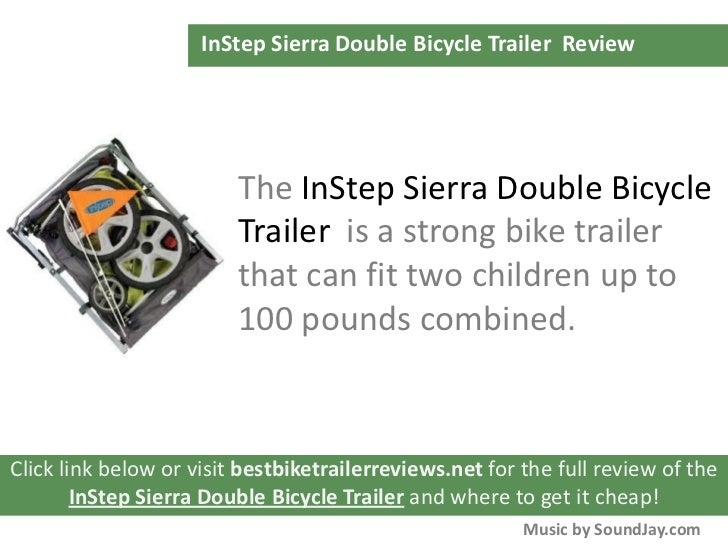 instep sierra bike trailer