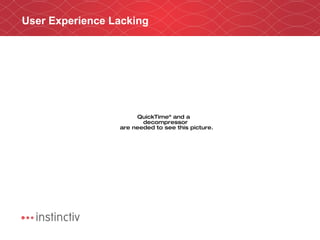 User Experience Lacking  