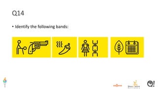 Q14
• Identify the following bands:
 