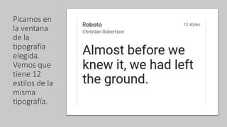 Instalar tipografías en Inkscape