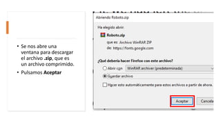 Instalar tipografías en Inkscape