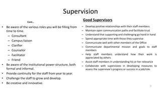 Introduction Supervision institiutional supervission handout pptx | PPTX