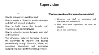 Introduction Supervision institiutional supervission handout pptx | PPTX