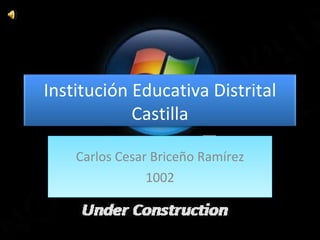 Carlos Cesar Briceño Ramírez 1002 Institución Educativa Distrital Castilla 