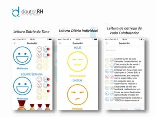 Leitura Diária do Time Leitura Diária Individual
Leitura de Entrega de
cada Colaborador
 
