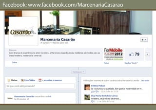 Facebook: www.facebook.com/MarcenariaCasarao
 