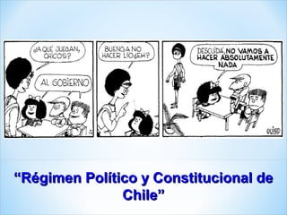 ““Régimen Político y Constitucional deRégimen Político y Constitucional de
Chile”Chile”
 