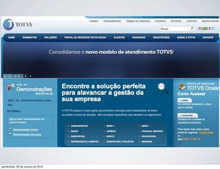 quinta-feira, 28 de outubro de 2010
 