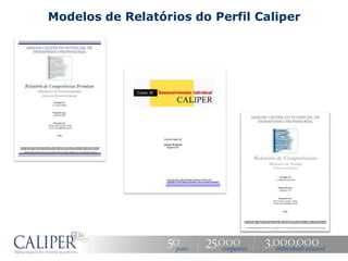 Modelos de Relatórios do Perfil Caliper
 