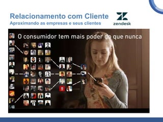 Relacionamento com Cliente
Aproximando as empresas e seus clientes
 