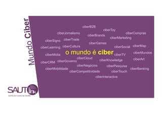 Ciber ciberJornalismo
ciberB2B
ciberToy
ciberCompras
ciberBrands
ciberMarketing
ciberSigns ciberTrade
undo
ciberGames
ciberLearning ciberCultura ciberSocial ciberMap
ciberMídia o mundo é ciber ciberTV ciberMundos
ciberCloud ciberArt
ciberKnowledge
M
ciberCRM ciberGoverno
ciberNegócios ciberPesquisa
ciberMobilidade ciberBanking
ciberCompetitividade ciberTouch
ciberInteractive
SUPPLIER CHAIN NETWORK