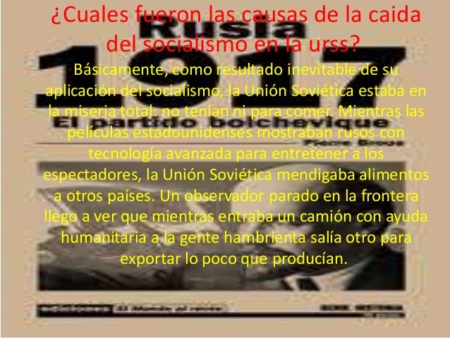 LA CAIDA DEL SOCIALISMO EN RUSIA