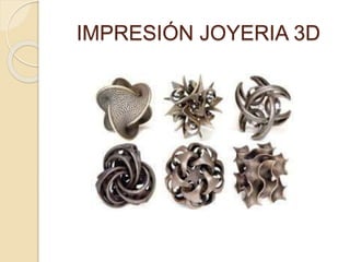 IMPRESIÓN JOYERIA 3D
 