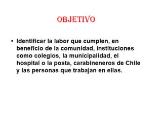 Instituciones de mi comunidad