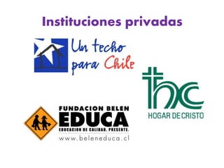 Instituciones privadas
 