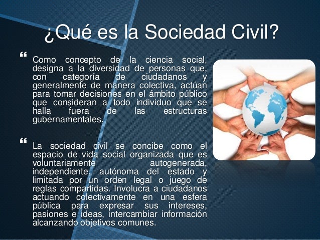 Instituciones politicas y sociedad civil