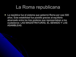 La Roma republicana ,[object Object]