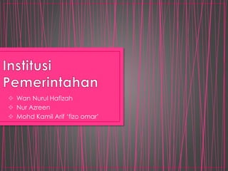  Wan Nurul Hafizah
 Nur Azreen
 Mohd Kamil Arif ‘fizo omar’
 