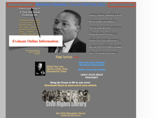 Evaluate Online Information
 