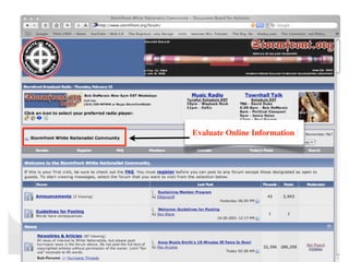 Evaluate Online Information
 