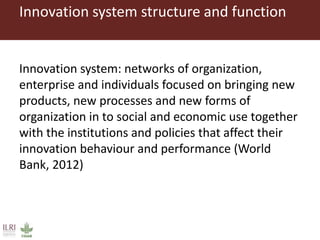 Feeding research and feeding innovation