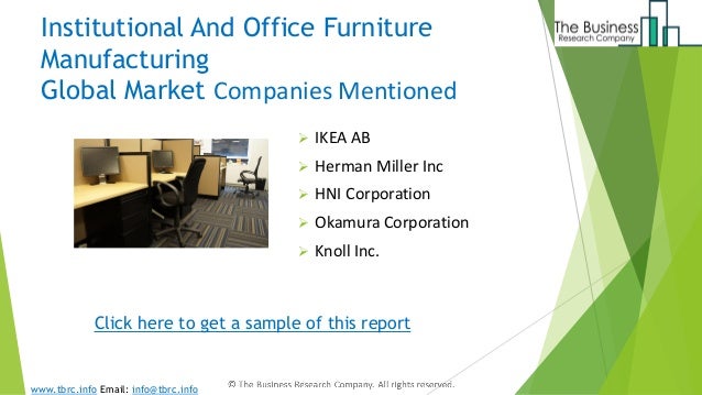 Institutional And Office Furniture Manufacturing Market Size