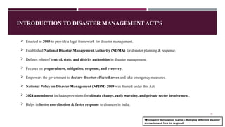 INSTITUTIONAL FRAMEWORK FOR DISASTER MANAGEMENT & DM ACT.pptx